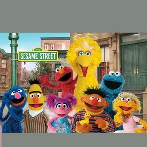 Sesame Street Backdrop Prop